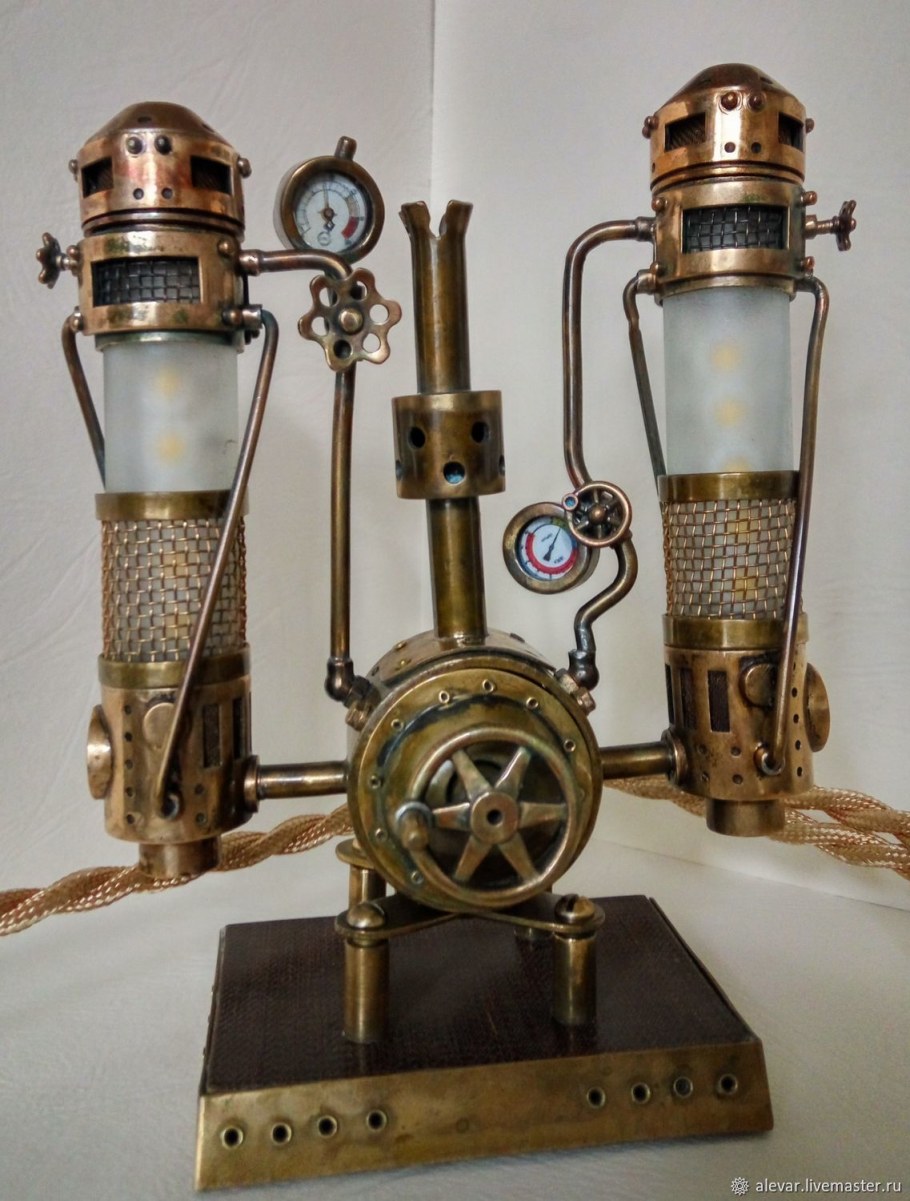 Стимпанк дизельпанк светильники