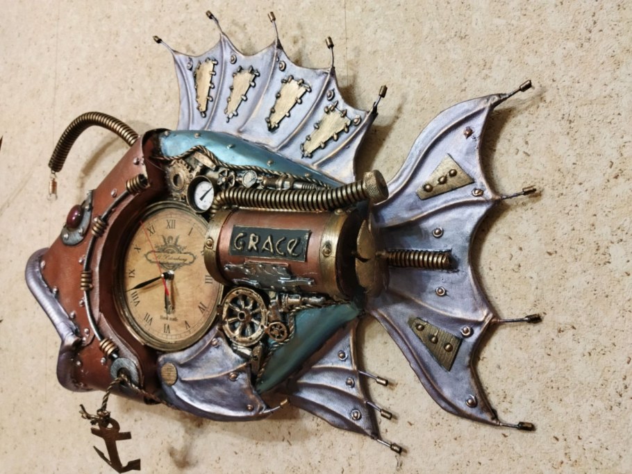 Стимпанк стеллаж в ванную