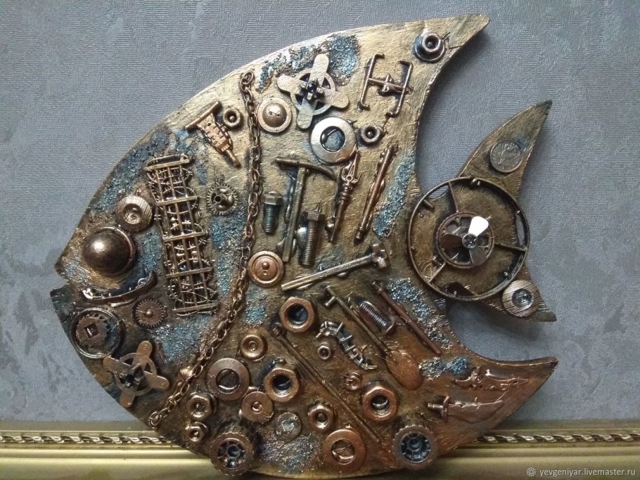 Декор шкатулки в стиле стимпанк