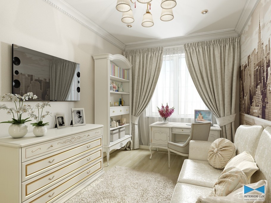 Стильная спальня для девушки