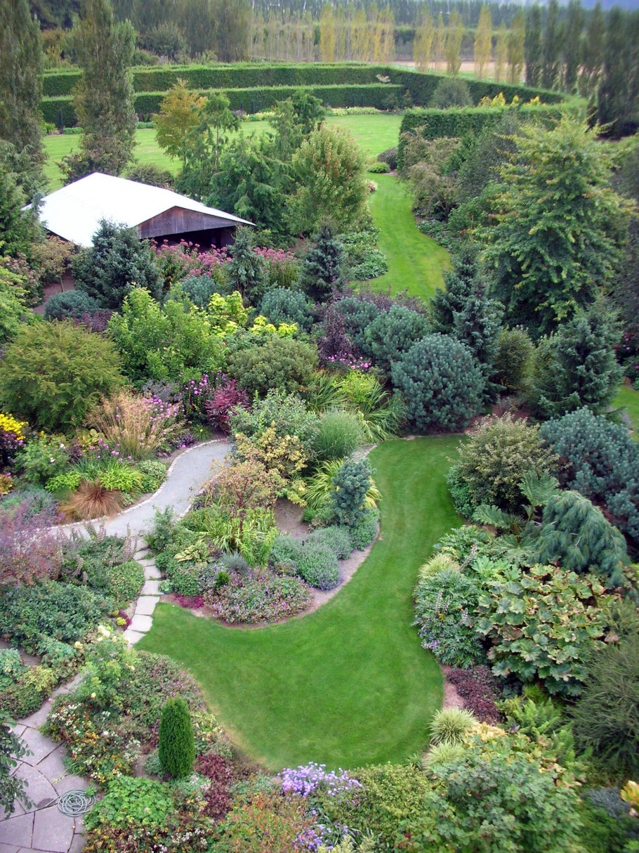 Хвойный ландшафт пейзажный стильландшафт