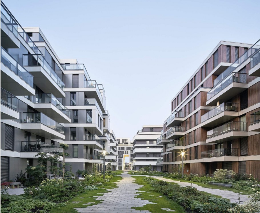 Элитный жилой район «сад» (the Garden) построен в центре Берлина, Германия,