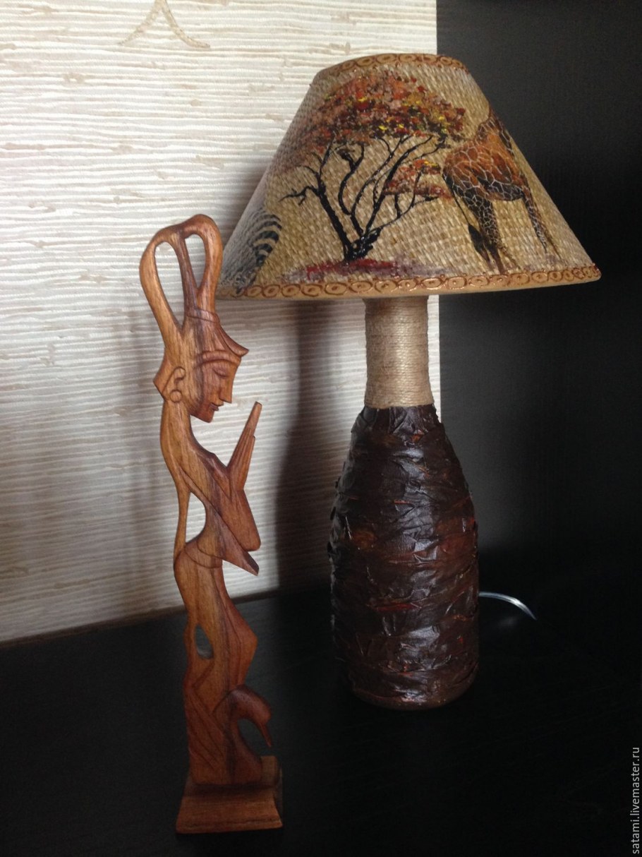 Настольная лампа в африканском стиле
