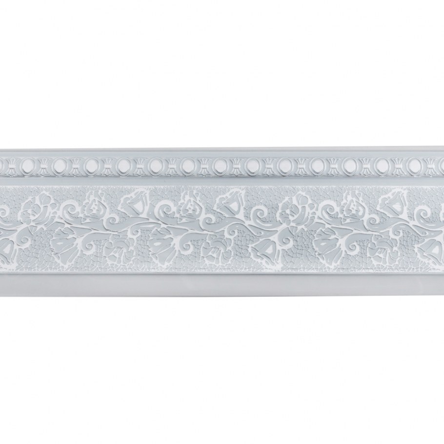 Карниз Magellan Прованс 3-х рядный 3м 1 шт серебро/ белы