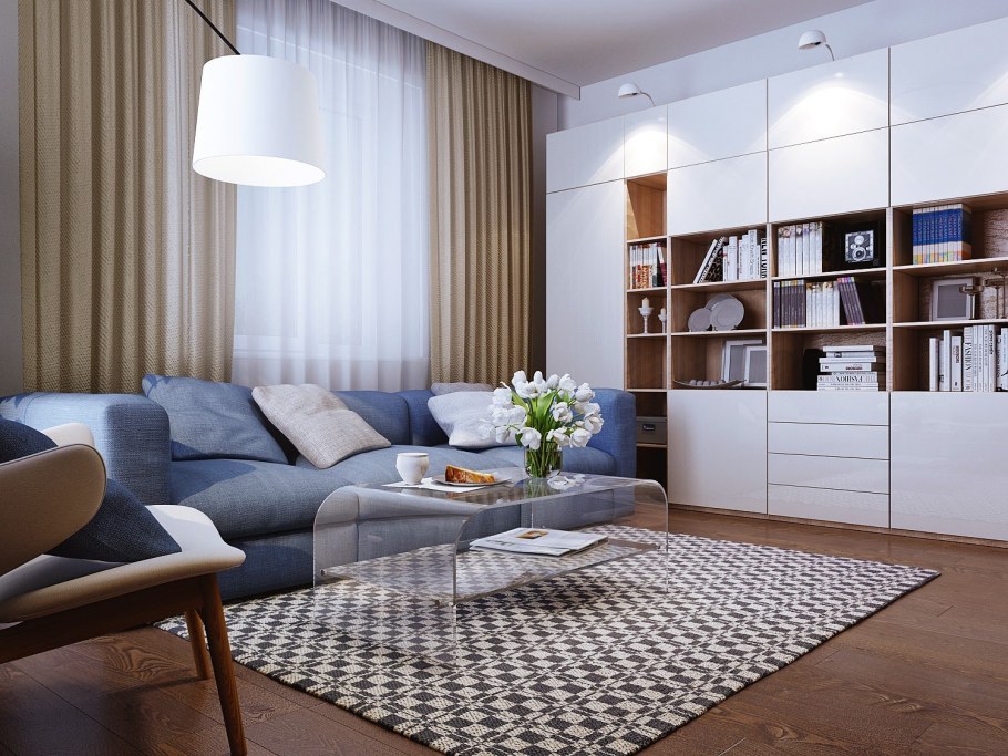 Ikea Квартиротека Скандинавский стиль гостиная