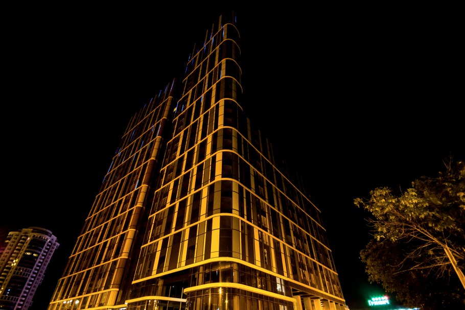 ЖК Тринити Екатеринбург ночью