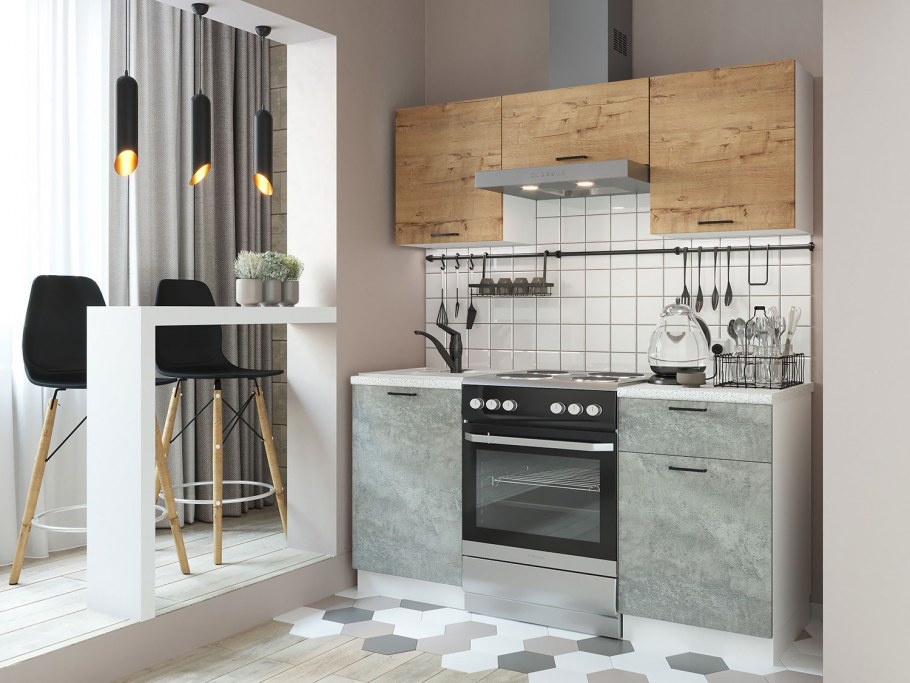 Альфа лофт кухонный гарнитур