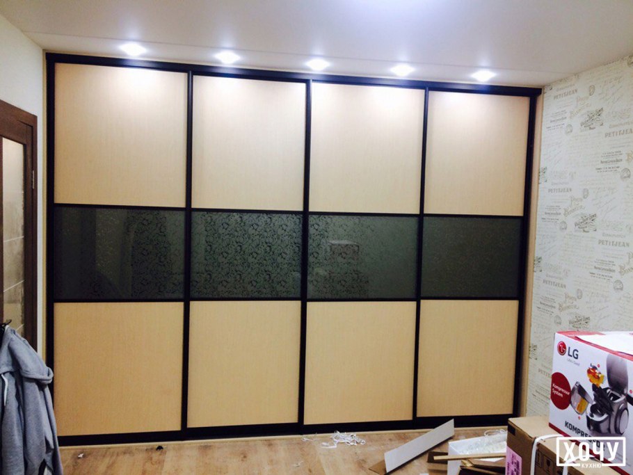 Шкаф купе пескоструй классика