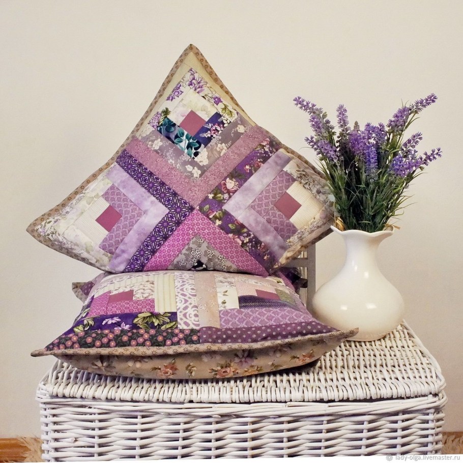 Подушки в стиле пэчворк