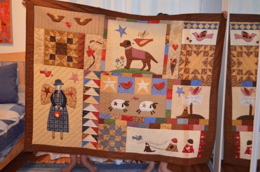 Лоскутное панно в интерьере квартире