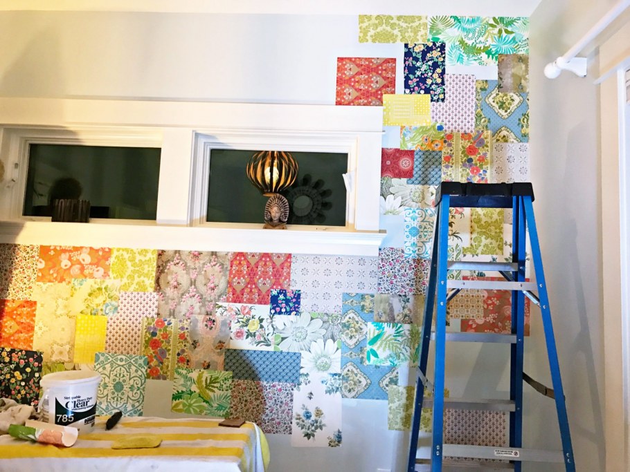 Стены в стиле пэчворк