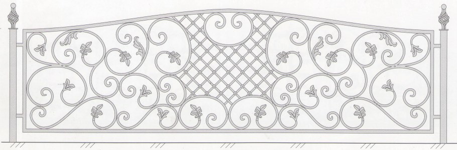 Ограждение огорода декоративное