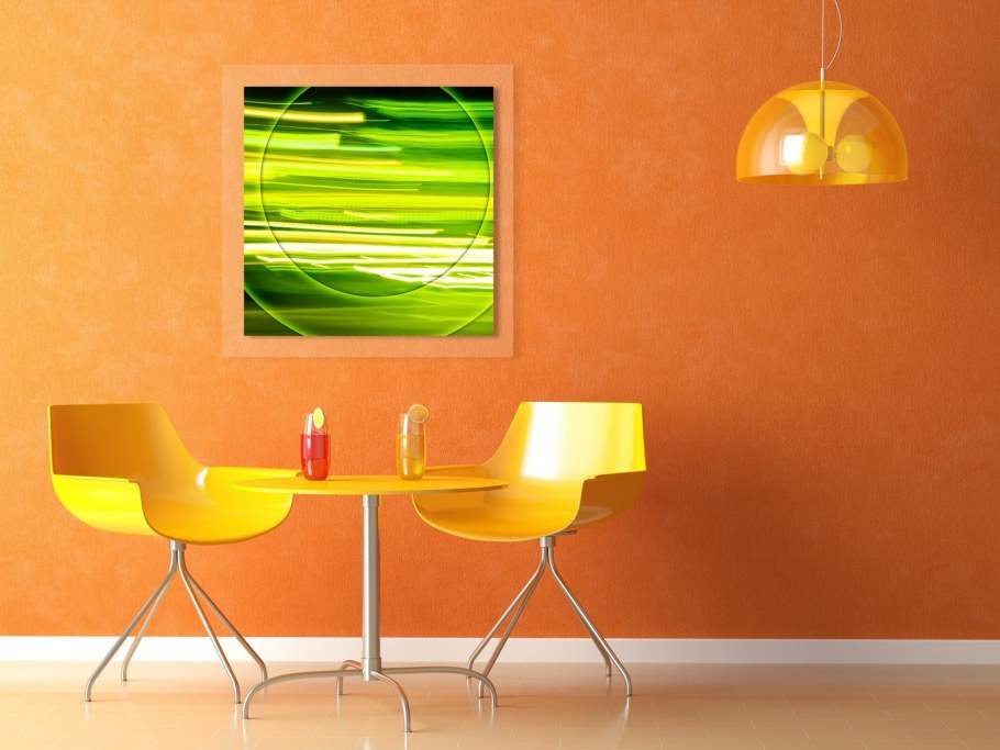 Диван серый с оранжевым