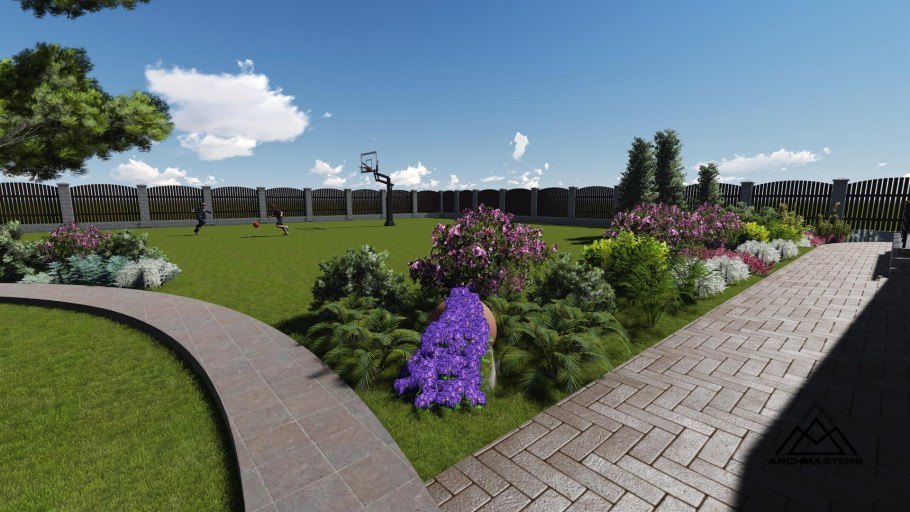 3 Д визуализация клумб