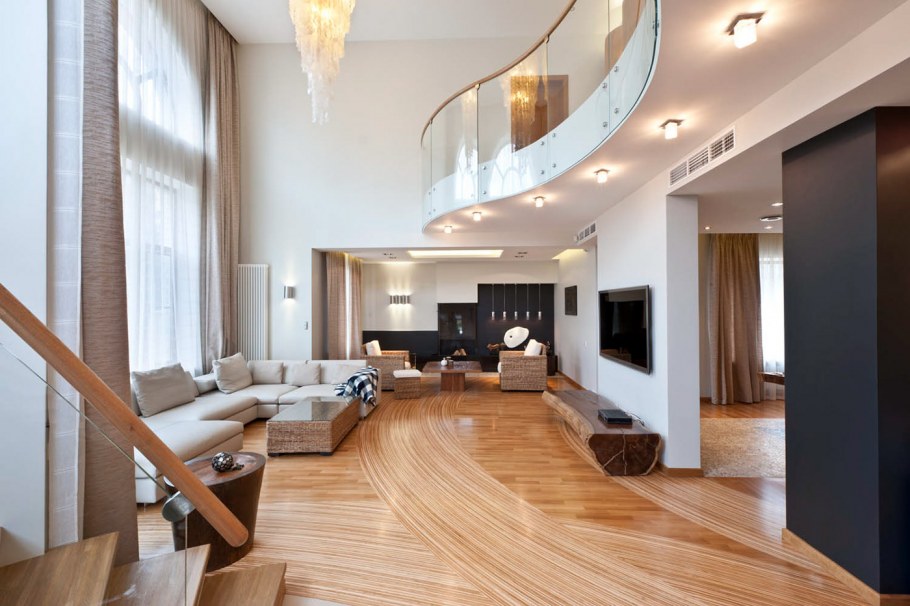 Гостиная с двойным светом