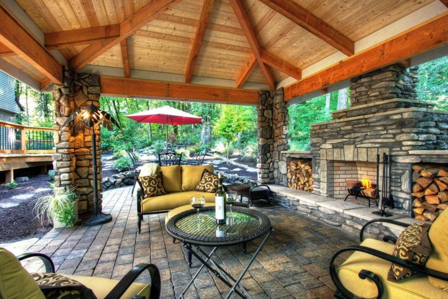 Красивые террасы с барбекю