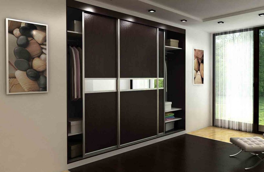 Шкаф с нишей под телевизор в спальню