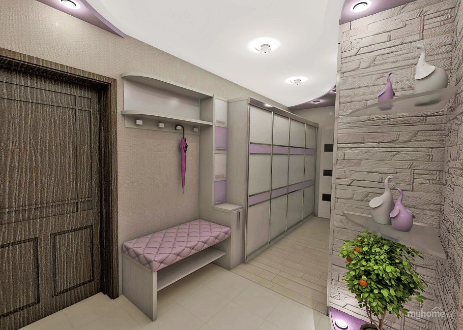 Прихожая в трехкомнатной квартире