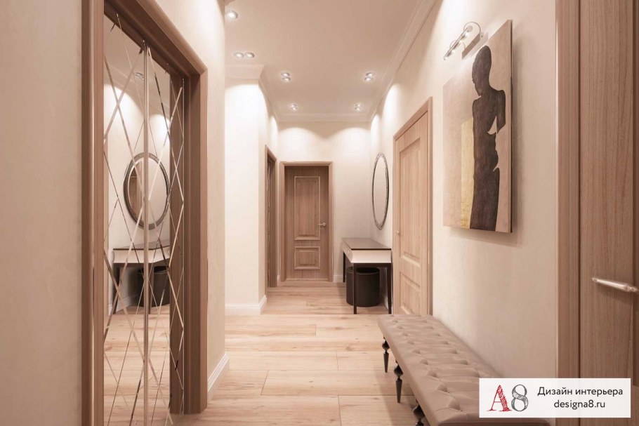 Прихожая для узкого коридора в брежневке