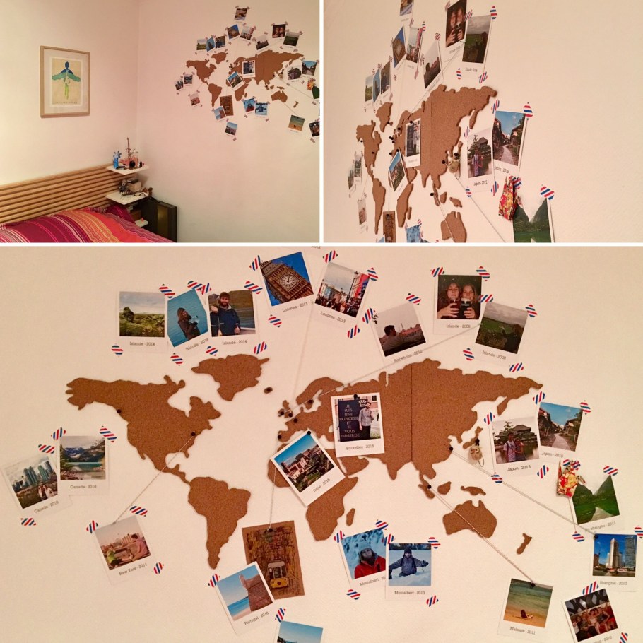 Обои в спальню карта мира