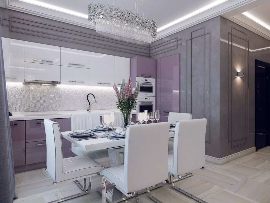 Светлая гостиная в современном стиле