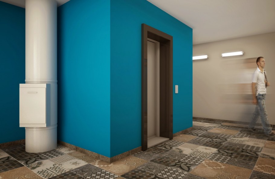 Салатовый подъезд