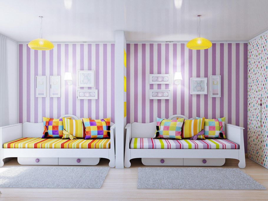 Декор детской комнаты для мальчика и девочки