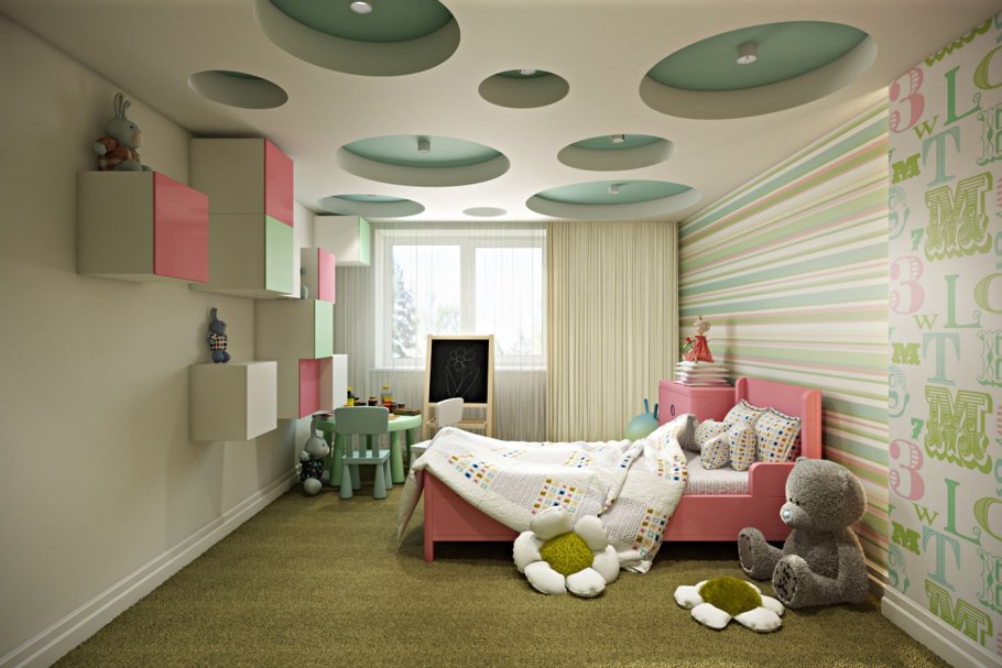 Интерьер спальни для мальчика и девочки