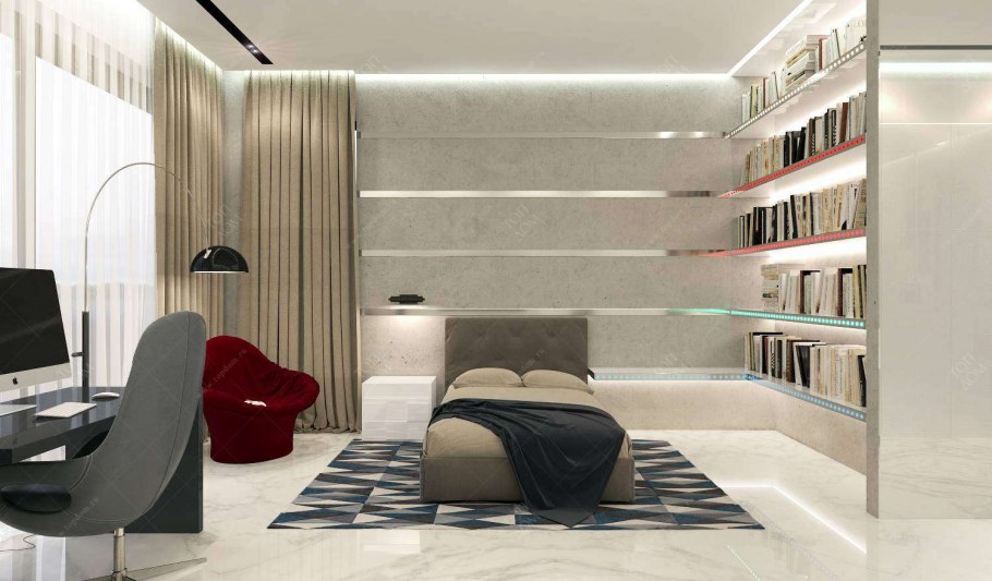 Светлая комната для парня