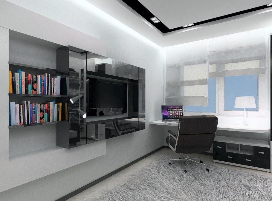 Комната для молодого человека в современном стиле