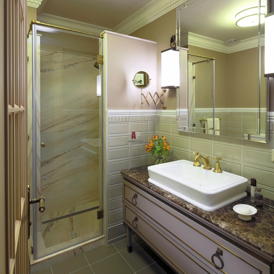 Душевая комната в американском стиле