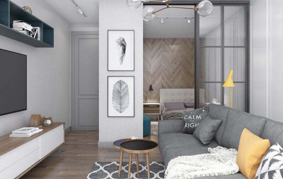 Дизайн проект однокомнатной квартиры