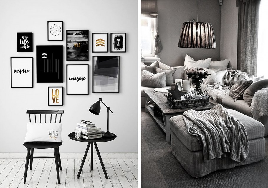 Постеры в черно белом цвете