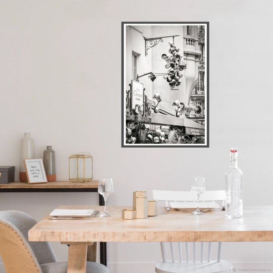 Картина черно-белая для интерьера