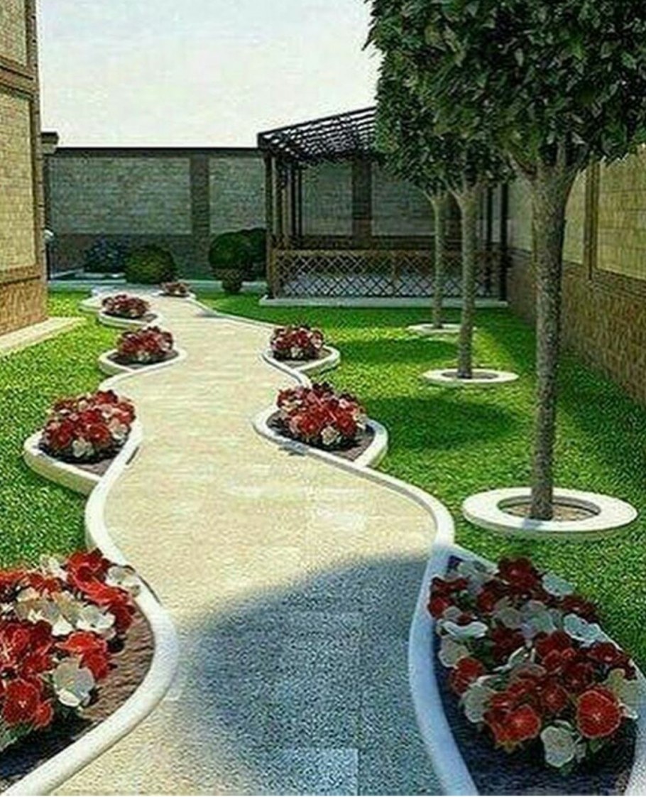 Дорожки в частном дворе