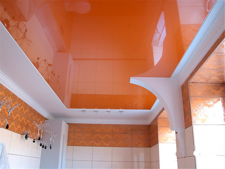 Оранжевый потолок