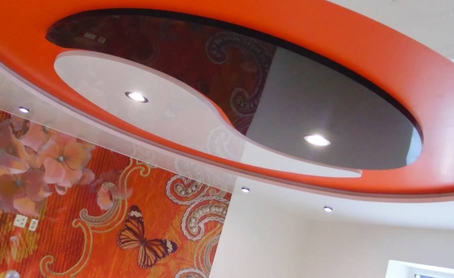 Витраж потолок абстракция