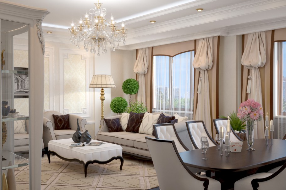 Вилла Неоклассика интерьер Turri