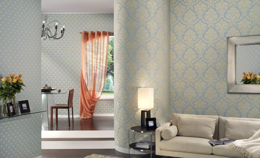 Интерьер обои компаньоны в зале