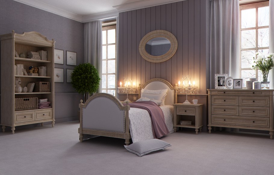 Жемчужно розовый цвет в интерьере