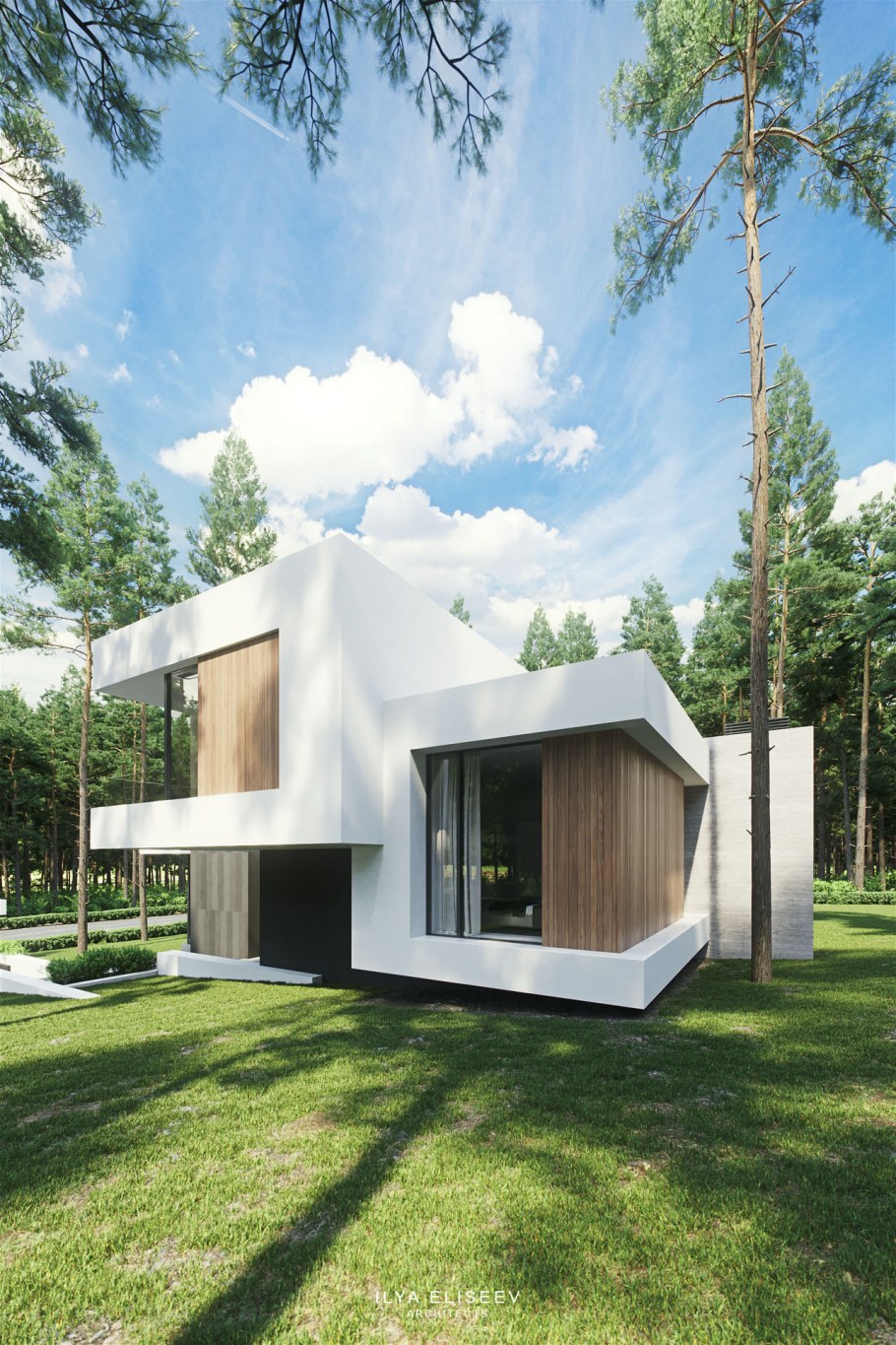 Дом с плоской крышей 160кв