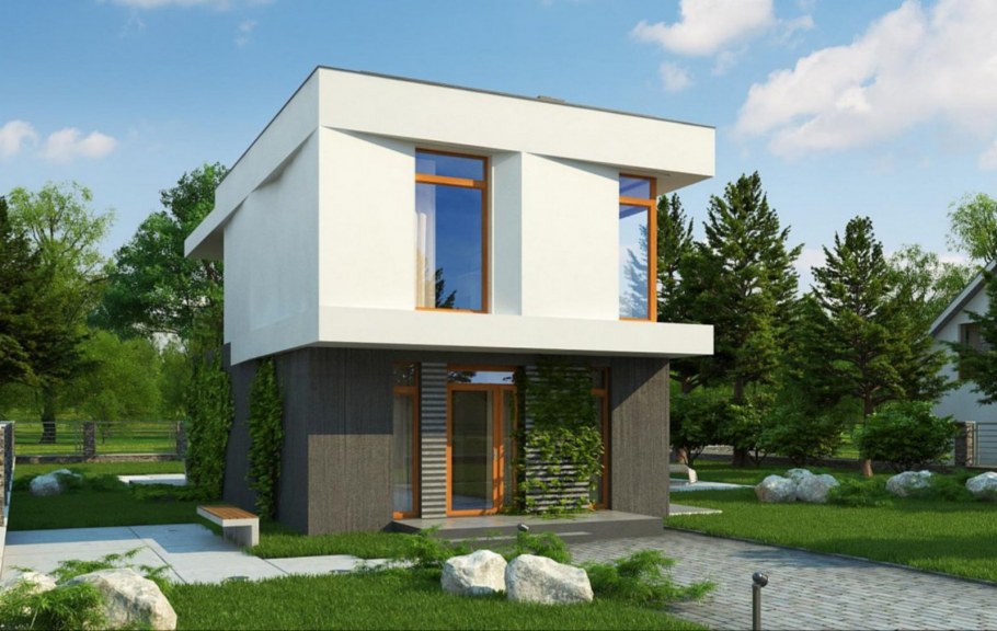 Z500 проекты двухэтажных домов с террасой