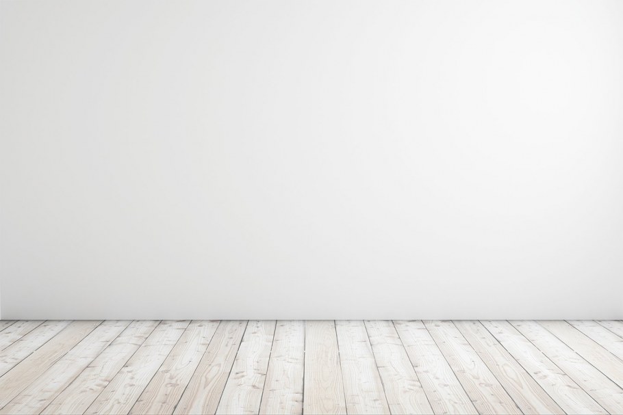 Белая стена и пол