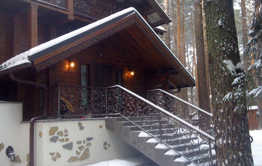 Перила в стиле Шале