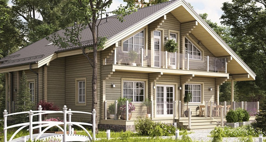 Дом из клееный брус Гуд Вуд