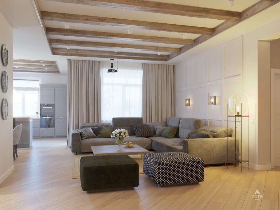 Дизайн одноэтажного дома внутри