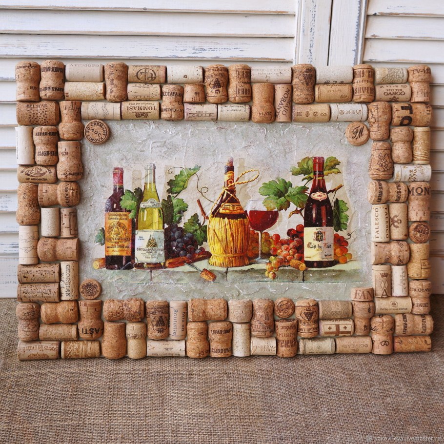 Декор из винных пробок