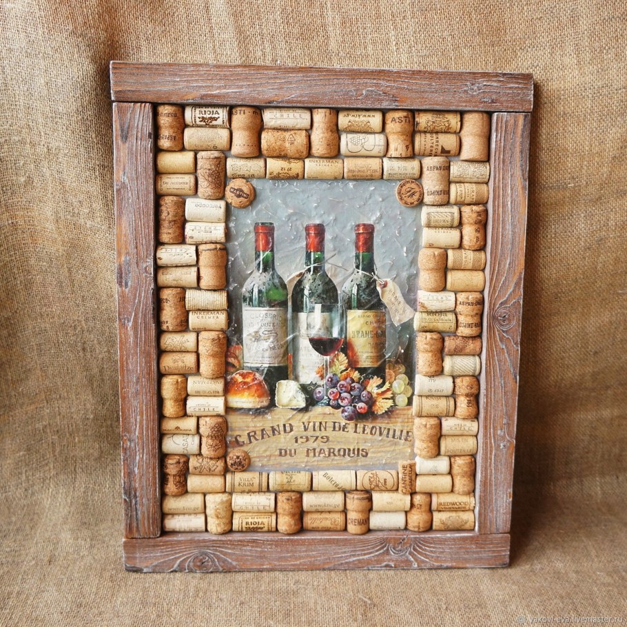 Подставка для вина из пробок