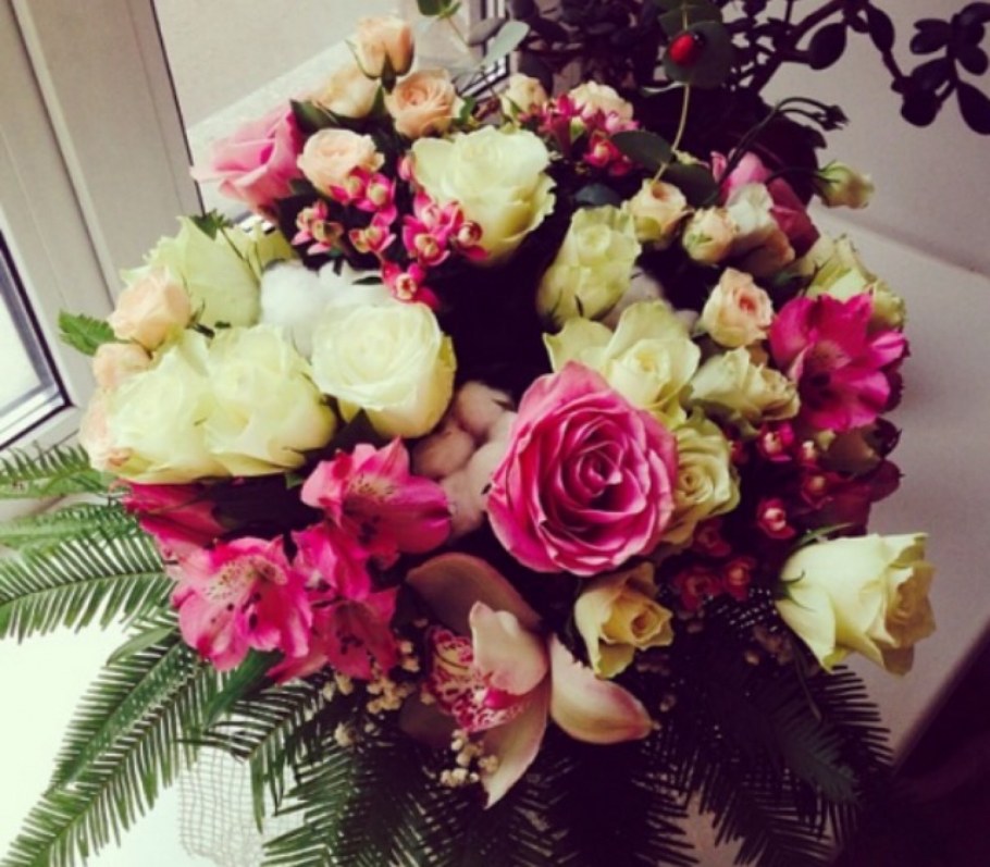 Букет цветов для сторис