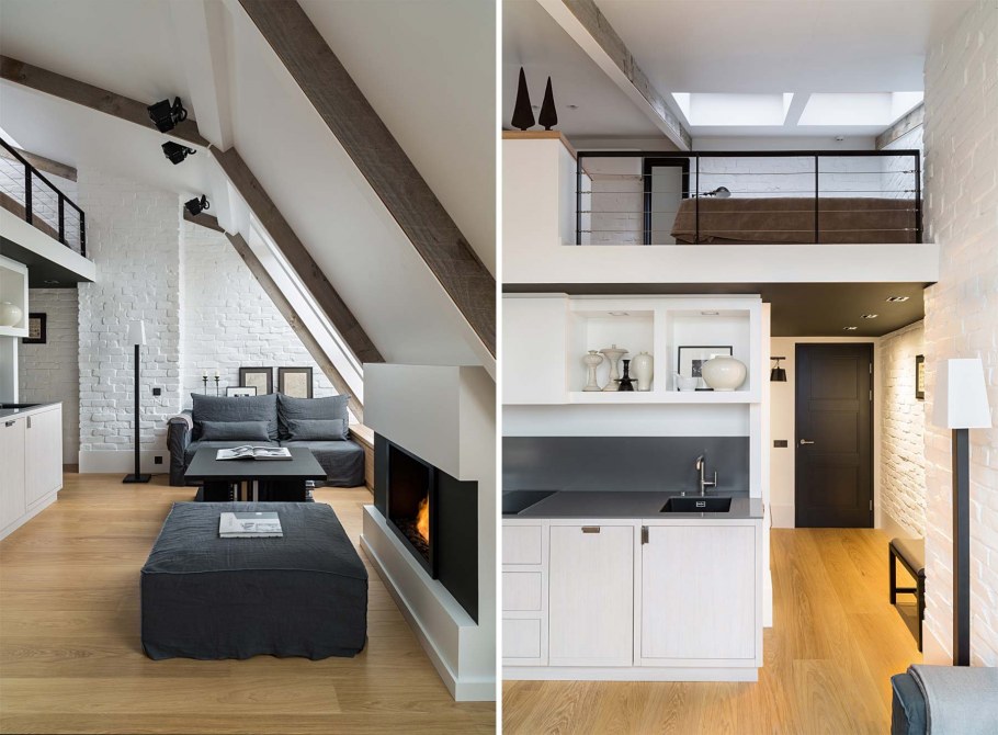 Студия с антресолью